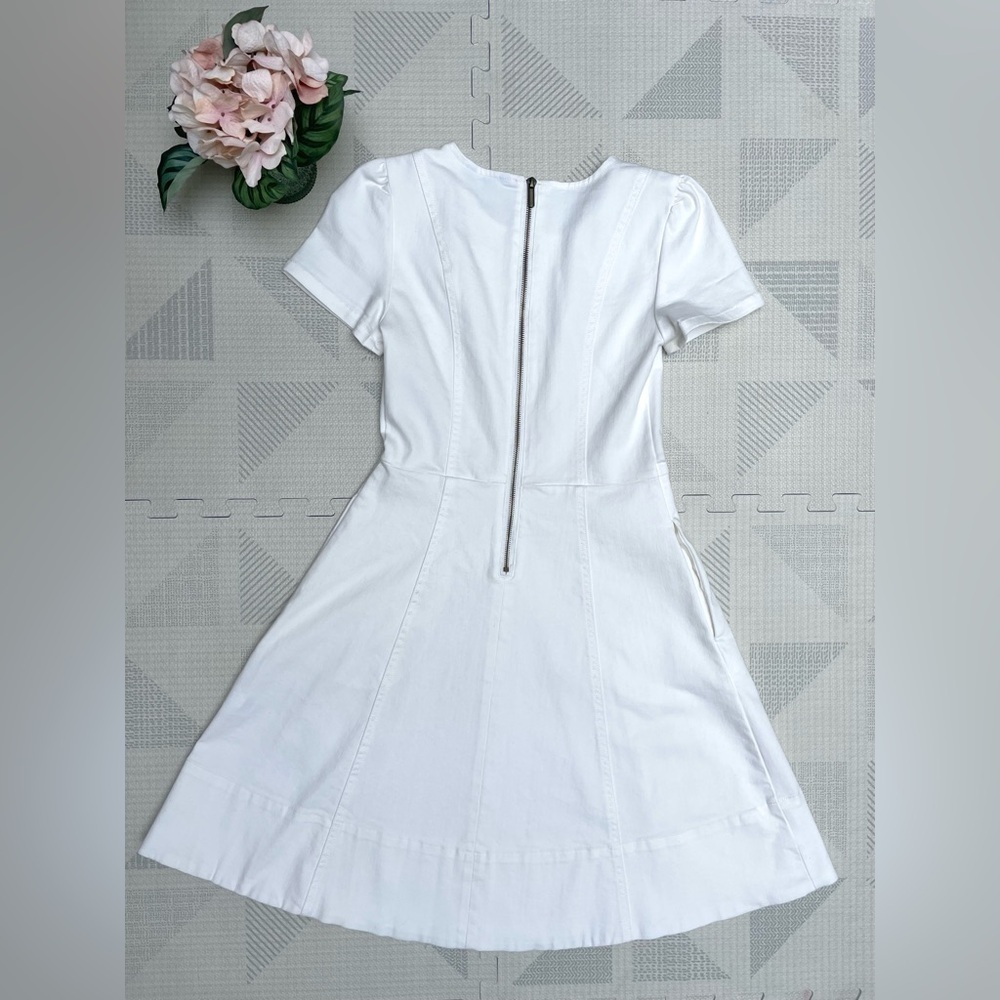 Draper James Short Sleeve Denim Circle Dress, Size 2 - Picture 8 of 9